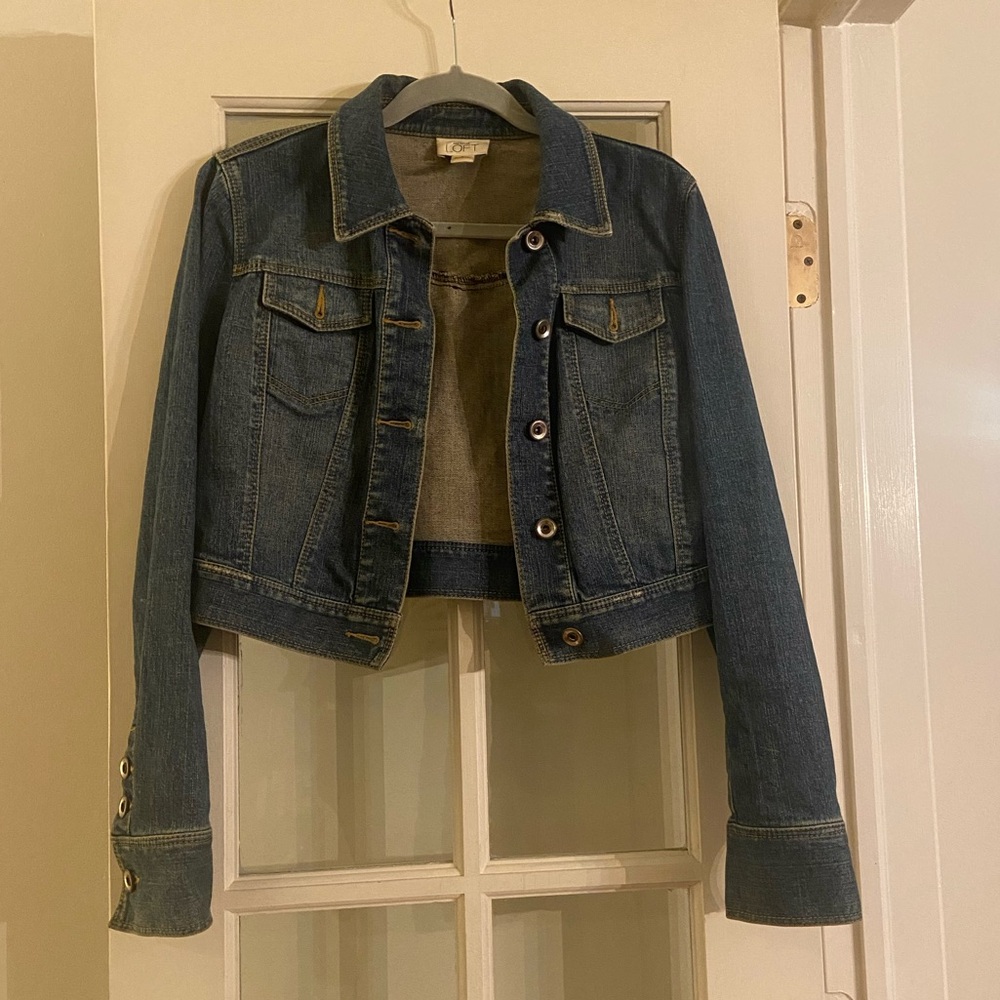 Denim jacket, small, Ann Taylor